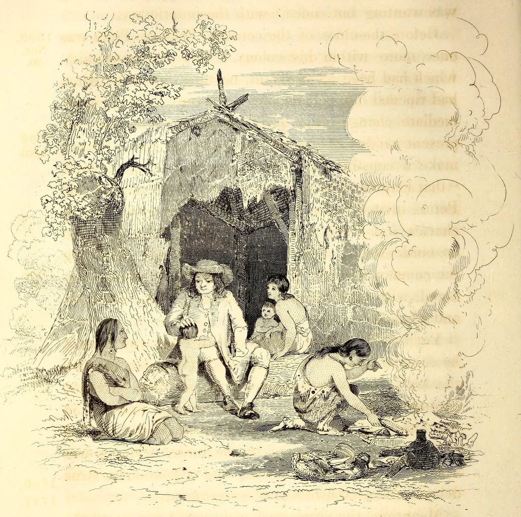 An illustration from History of the United States from the discovery of the American continent, 1842, leaf 60
