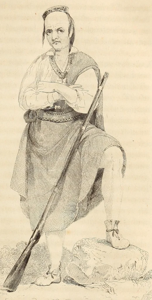 An illustration from History of the United States from the discovery of the American continent, 1842, leaf 129