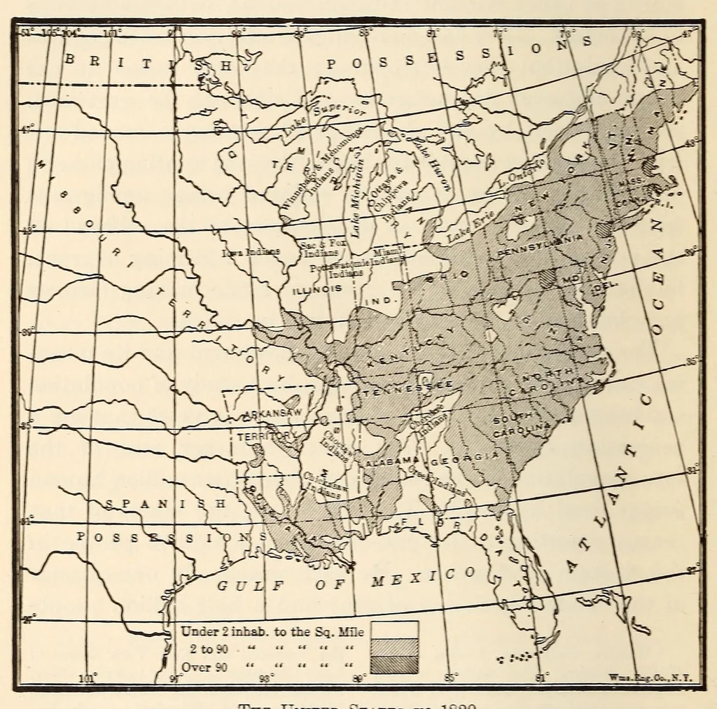 An illustration from A history of the United States, 1905, leaf 58