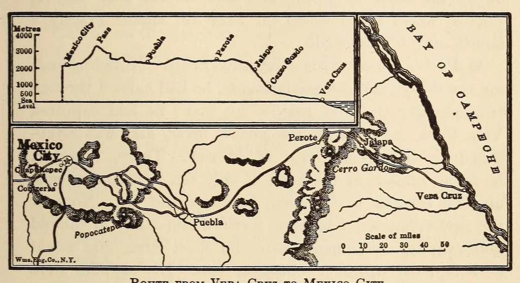 An illustration from A history of the United States, 1905, leaf 613