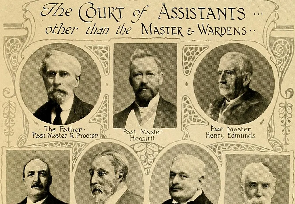 An illustration from History of the Worshipful Company of Glaziers of the City of London, otherwise the Company of Glaziers and Painters of Glass, 1918, leaf 176