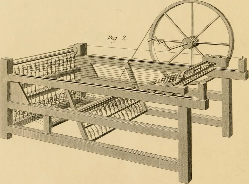 An illustration from History of the worsted manufacture in England, from the earliest times; with introductory notices of the manufacture among the ancient nations, and during the middle ages, 1857, leaf 367