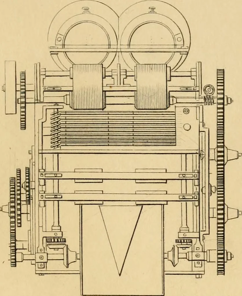 An illustration from History of the worsted manufacture in England, from the earliest times; with introductory notices of the manufacture among the ancient nations, and during the middle ages, 1857, leaf 606