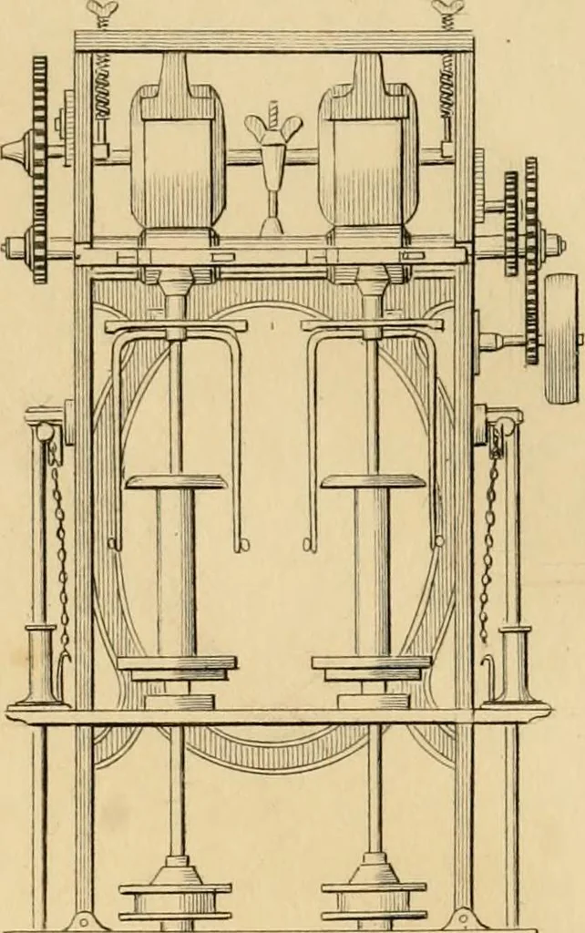 An illustration from History of the worsted manufacture in England, from the earliest times; with introductory notices of the manufacture among the ancient nations, and during the middle ages, 1857, leaf 606