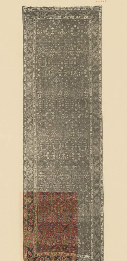 An illustration from A history of oriental carpets before 1800, 1908, leaf 12