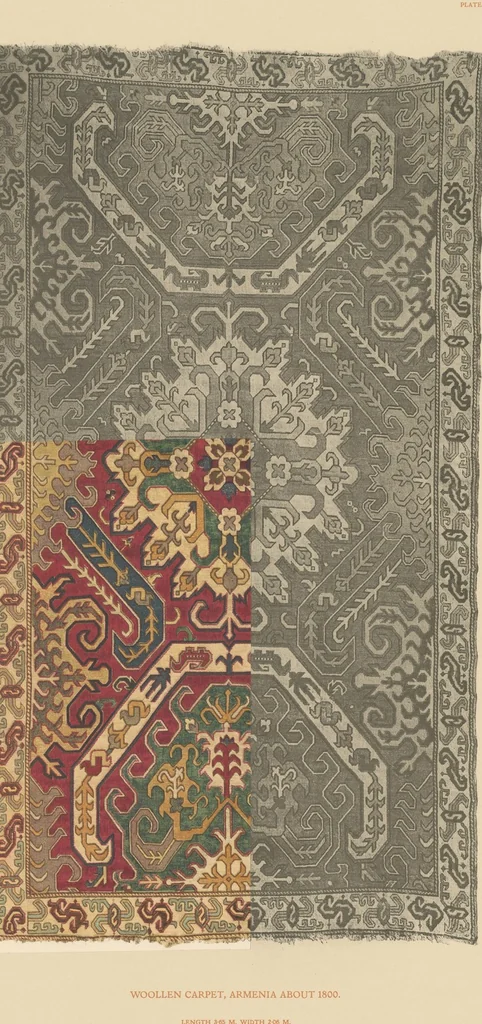 An illustration from A history of oriental carpets before 1800, 1908, leaf 16