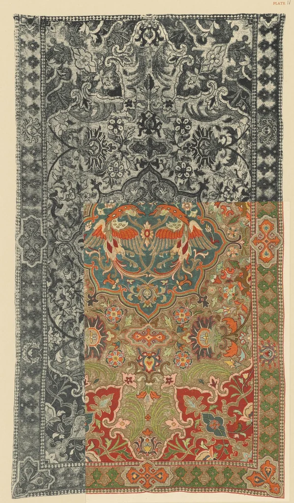 An illustration from A history of oriental carpets before 1800, 1908, leaf 13