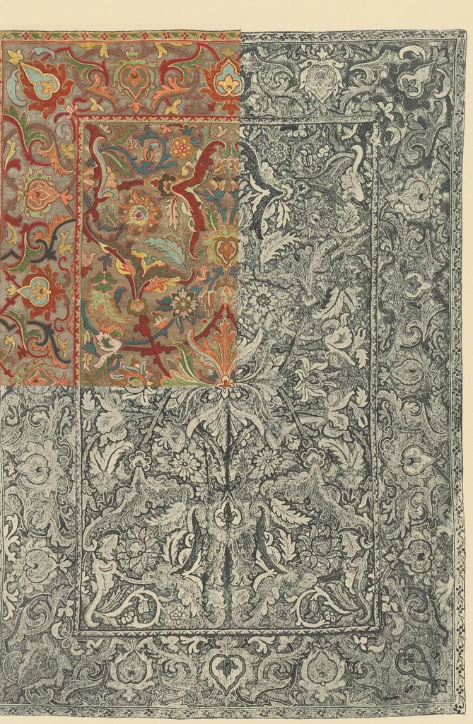 An illustration from A history of oriental carpets before 1800, 1908, leaf 15