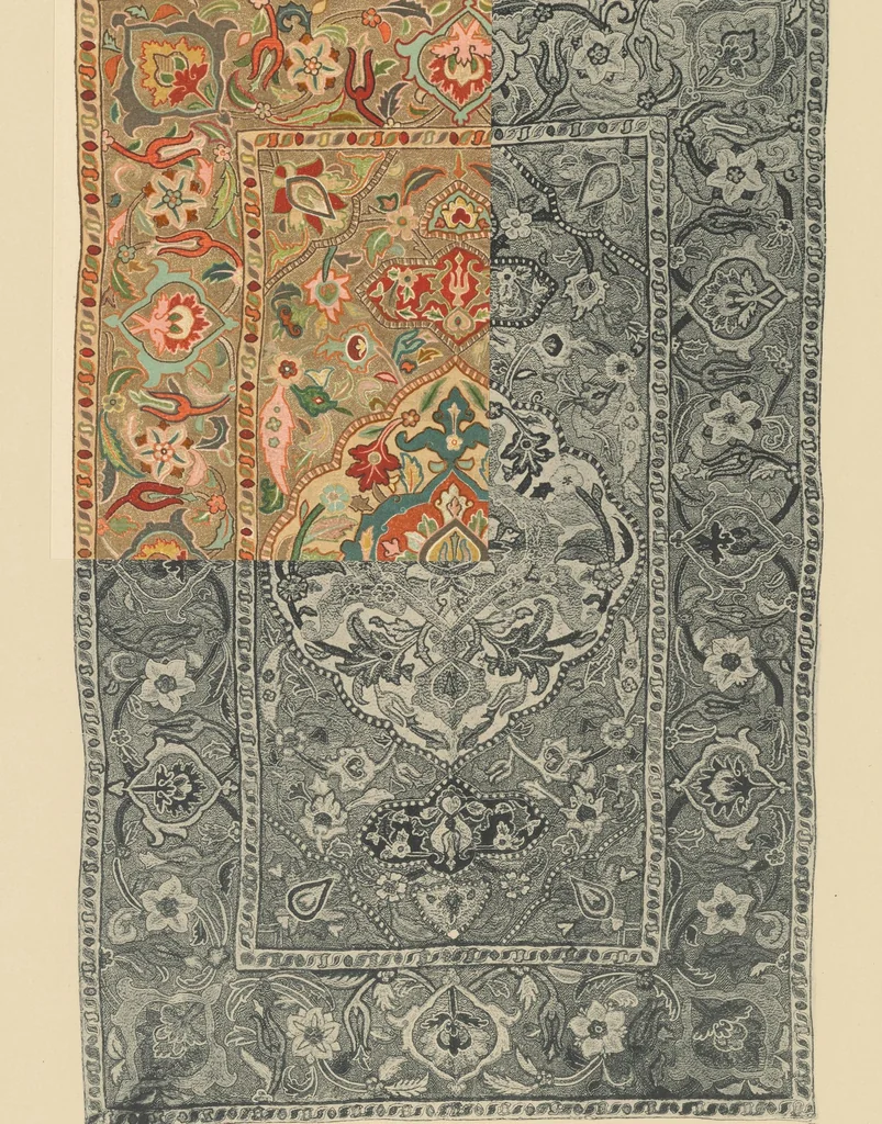 An illustration from A history of oriental carpets before 1800, 1908, leaf 16
