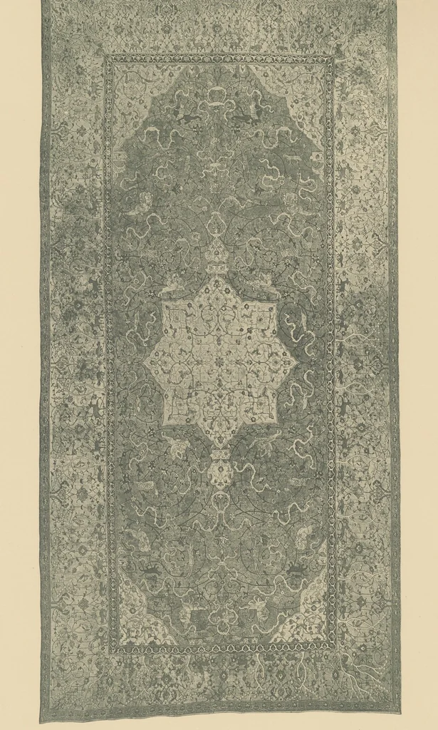 An illustration from A history of oriental carpets before 1800, 1908, leaf 6