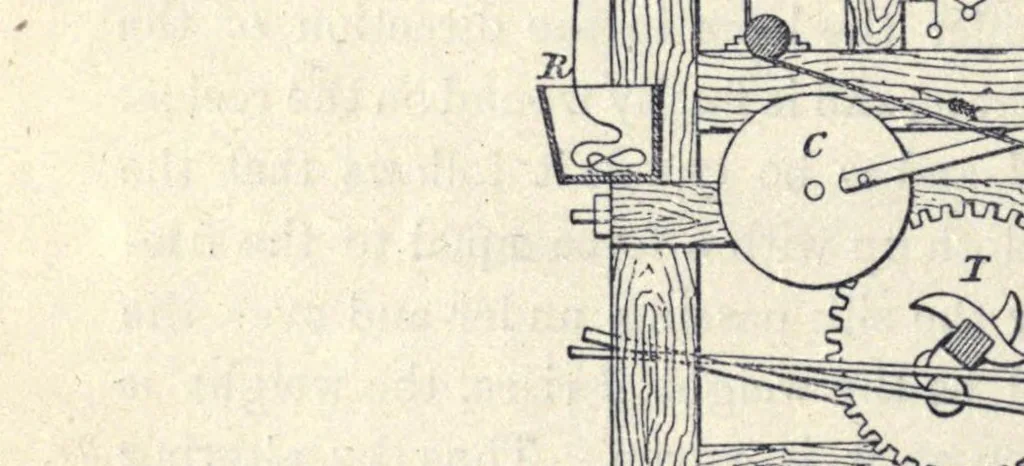 An illustration from The history and principles of weaving by hand and by power, 1879, leaf 244