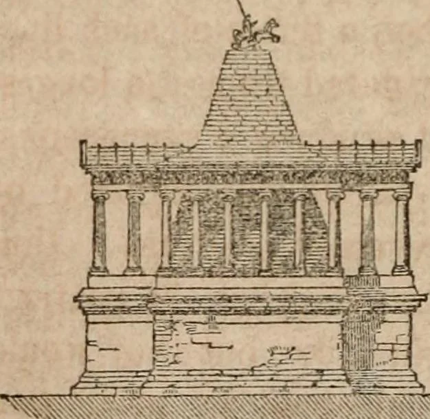 An illustration from The history and rudiments of architecture; embracing, I. The orders of architecture; II. Architectural styles of various countries; III. The nature and principles of design in architecture; and, IV. An accurate and complete glossary of architectural terms .., 1853, leaf 205
