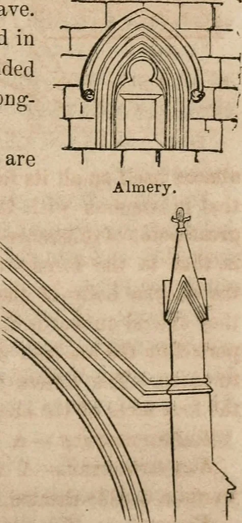 An illustration from The history and rudiments of architecture; embracing, I. The orders of architecture; II. Architectural styles of various countries; III. The nature and principles of design in architecture; and, IV. An accurate and complete glossary of architectural terms .., 1853, leaf 274