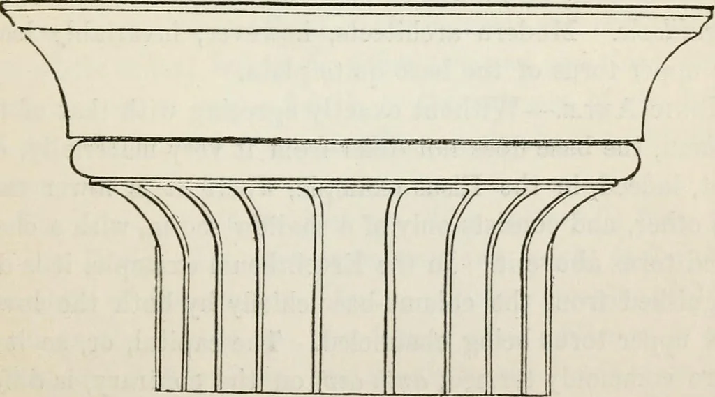 An illustration from The history and rudiments of architecture; embracing, I. The orders of architecture; II. Architectural styles of various countries; III. The nature and principles of design in architecture; and, IV. An accurate and complete glossary of architectural terms .., 1853, leaf 36