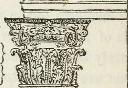 An illustration from The history and rudiments of architecture; embracing, I. The orders of architecture; II. Architectural styles of various countries; III. The nature and principles of design in architecture; and, IV. An accurate and complete glossary of architectural terms .., 1853, leaf 47