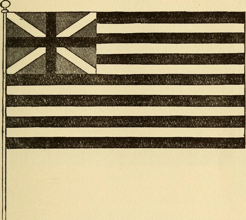 An illustration from The history and significance of the American flag, 1917, leaf 29