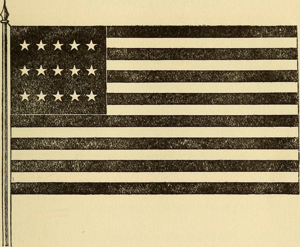 An illustration from The history and significance of the American flag, 1917, leaf 31