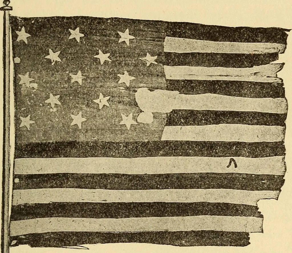 An illustration from The history and significance of the American flag, 1917, leaf 45