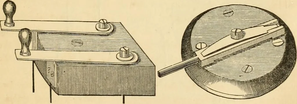 An illustration from History, theory, and practice of the electric telegraph, 1866, leaf 114