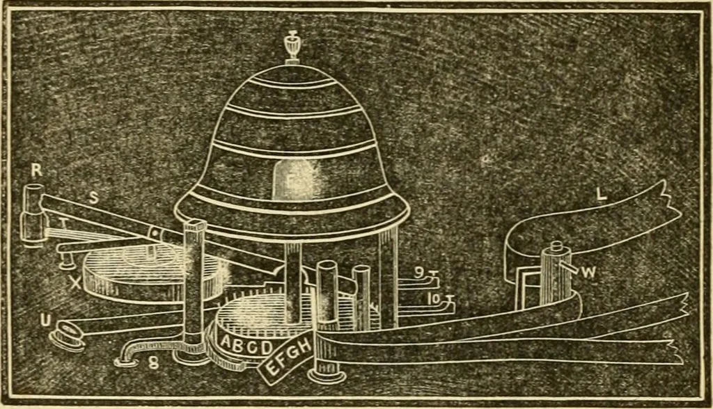 An illustration from History, theory, and practice of the electric telegraph, 1866, leaf 139