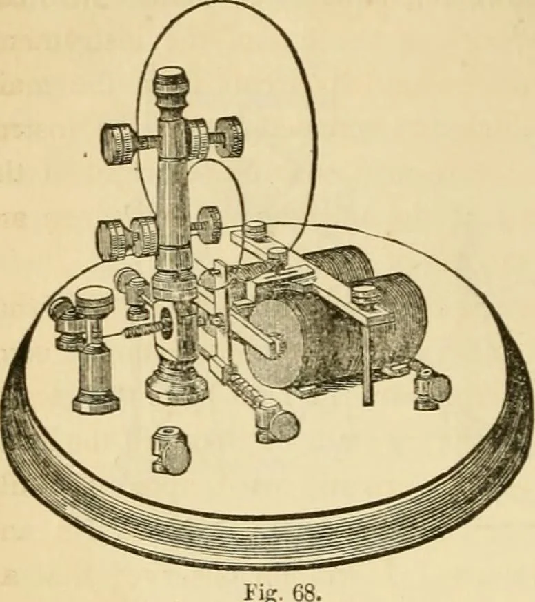 An illustration from History, theory, and practice of the electric telegraph, 1866, leaf 149
