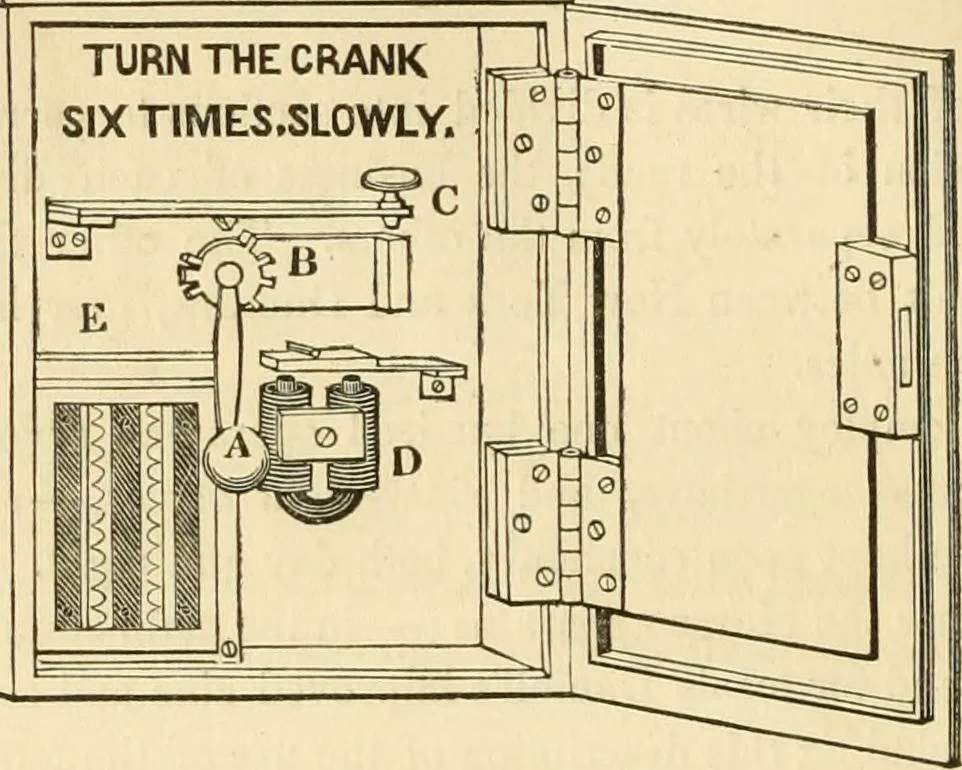 An illustration from History, theory, and practice of the electric telegraph, 1866, leaf 257