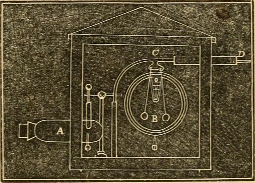 An illustration from History, theory, and practice of the electric telegraph, 1866, leaf 26