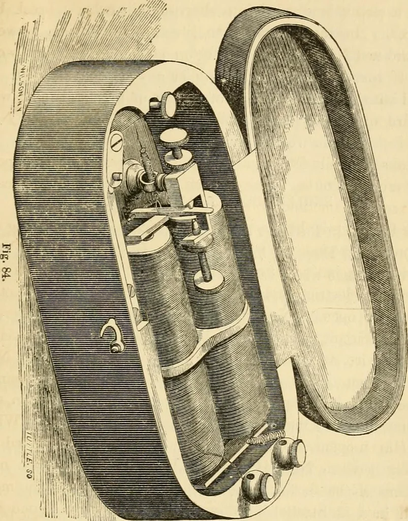 An illustration from History, theory, and practice of the electric telegraph, 1866, leaf 302