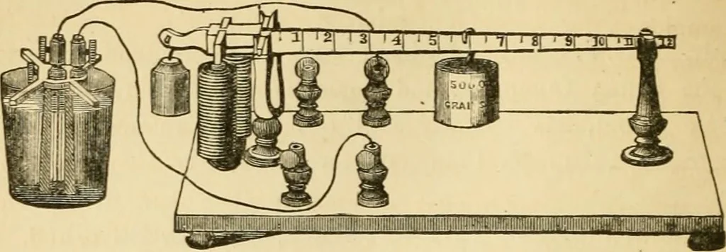 An illustration from History, theory, and practice of the electric telegraph, 1866, leaf 401