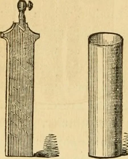 An illustration from History, theory, and practice of the electric telegraph, 1866, leaf 45