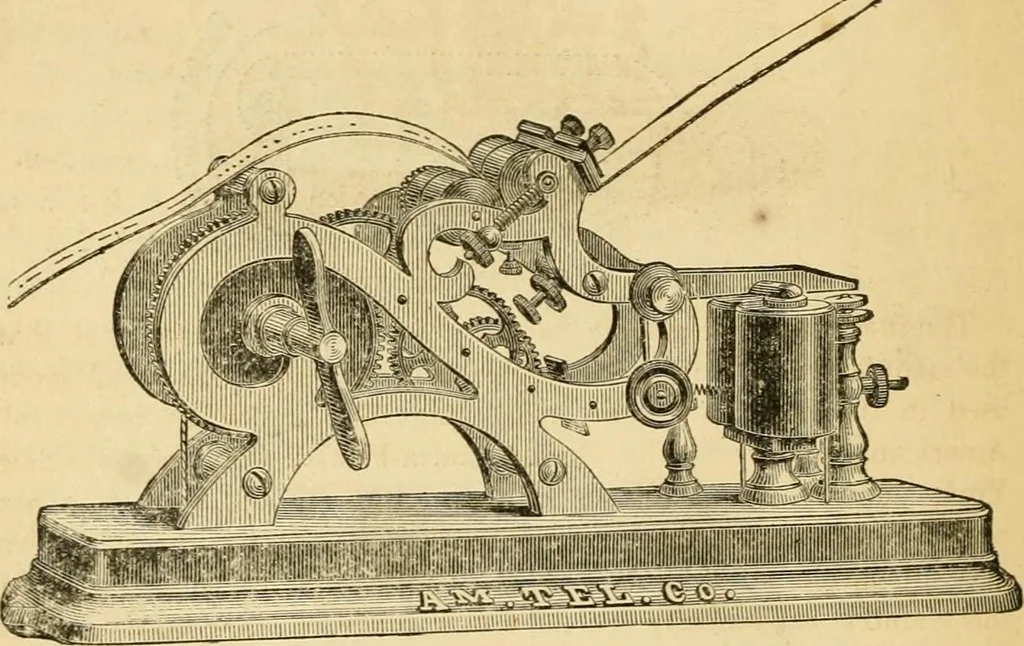 An illustration from History, theory, and practice of the electric telegraph, 1866, leaf 517