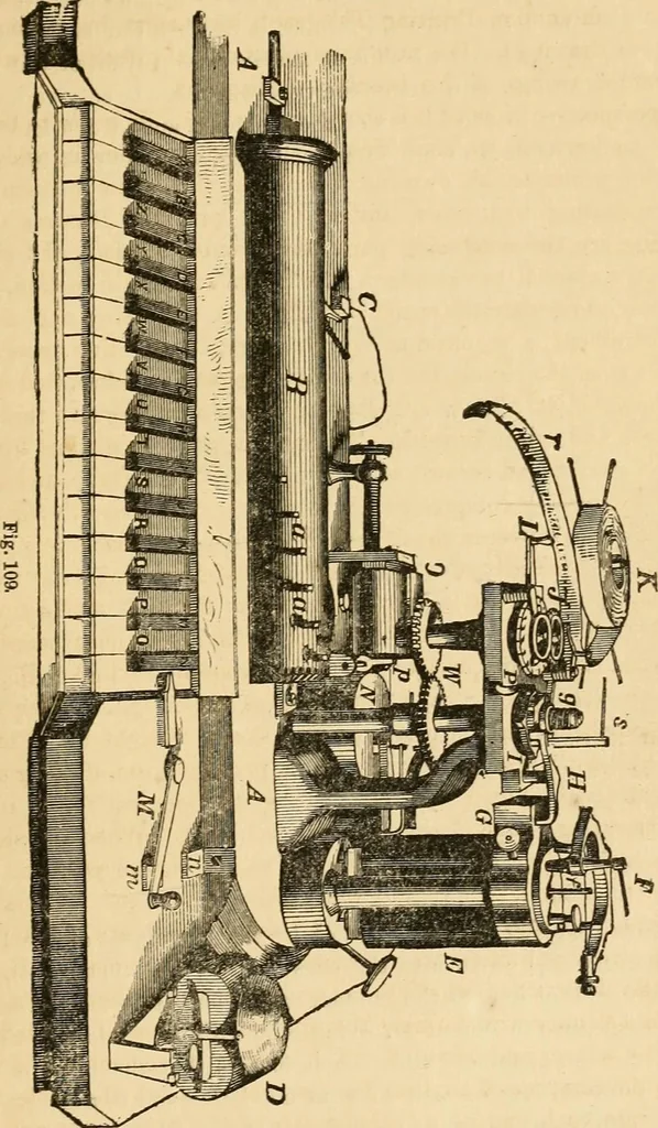 An illustration from History, theory, and practice of the electric telegraph, 1866, leaf 520