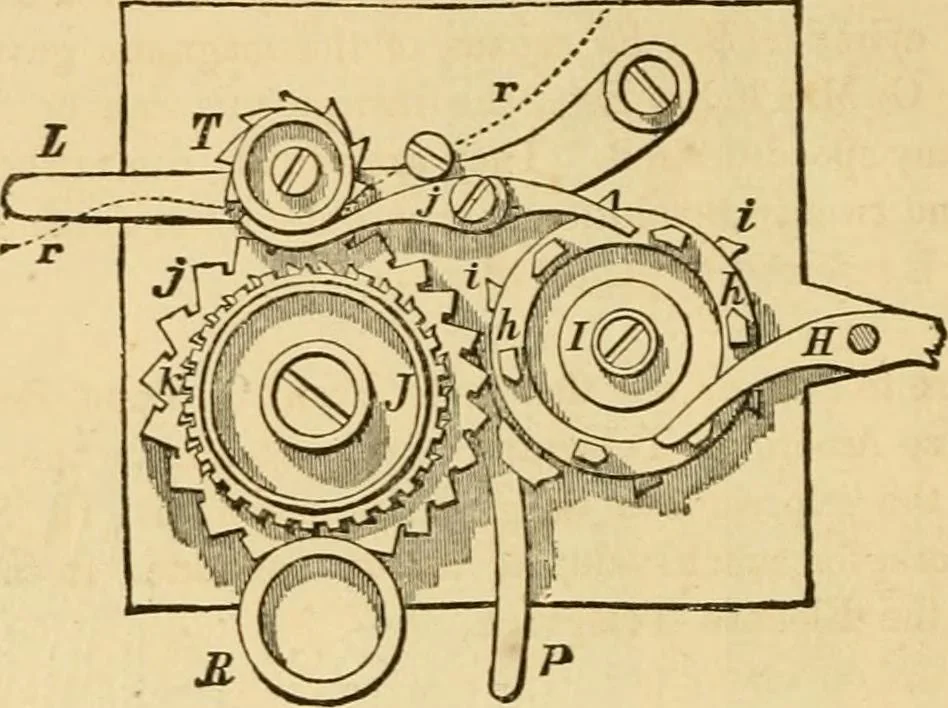 An illustration from History, theory, and practice of the electric telegraph, 1866, leaf 521
