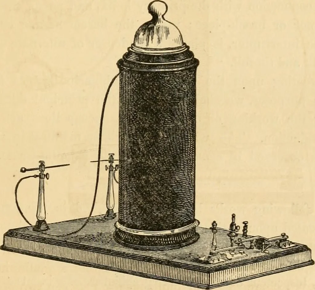 An illustration from History, theory, and practice of the electric telegraph, 1866, leaf 70