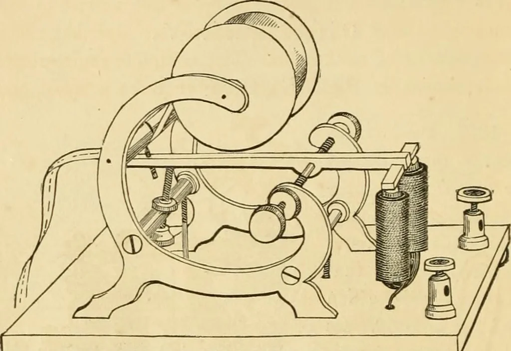An illustration from History, theory, and practice of the electric telegraph, 1866, leaf 93