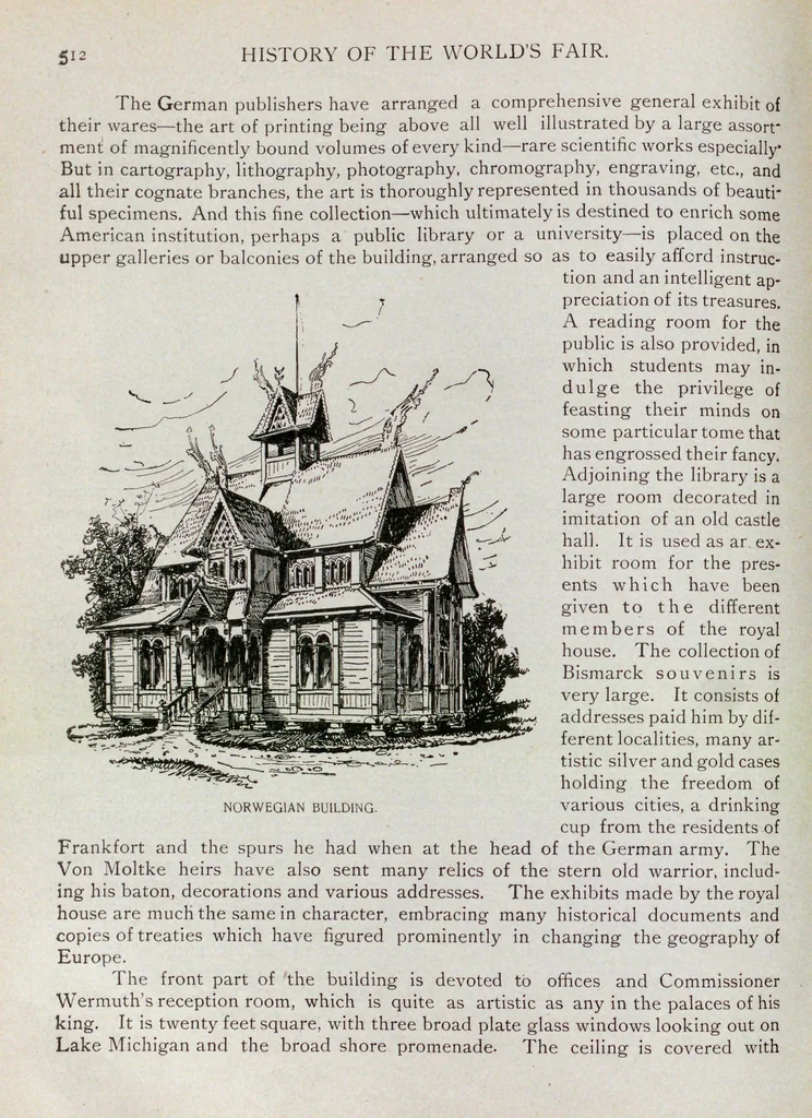 An illustration from History of the world's fair : being a complete and authentic description of the Columbian exposition from its inception, 1893, leaf 542