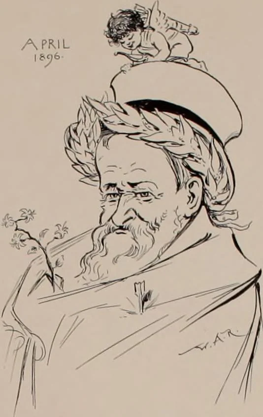 An illustration from Hits at politics : a series of cartoons / by W.A. Rogers., 1899, leaf 10