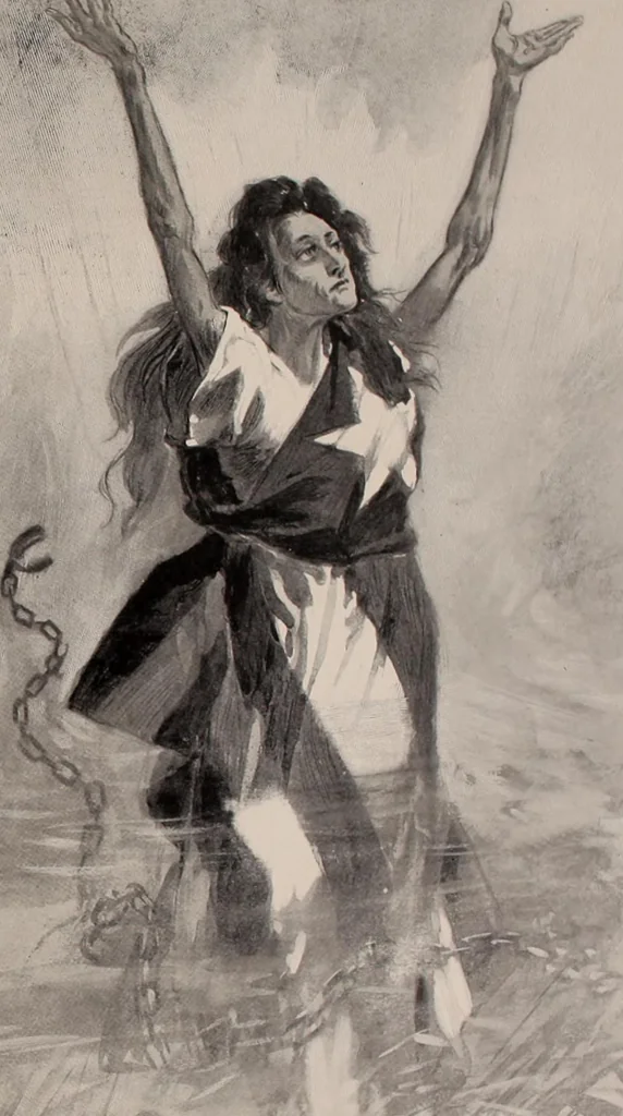 An illustration from Hits at politics : a series of cartoons / by W.A. Rogers., 1899, leaf 148