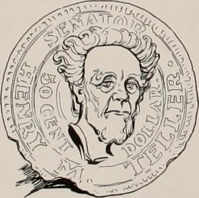 An illustration from Hits at politics : a series of cartoons / by W.A. Rogers., 1899, leaf 53