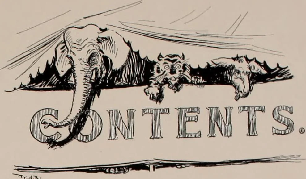 An illustration from Hits at politics : a series of cartoons / by W.A. Rogers., 1899, leaf 8