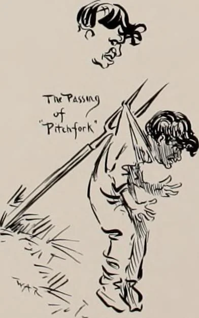 An illustration from Hits at politics : a series of cartoons / by W.A. Rogers., 1899, leaf 95