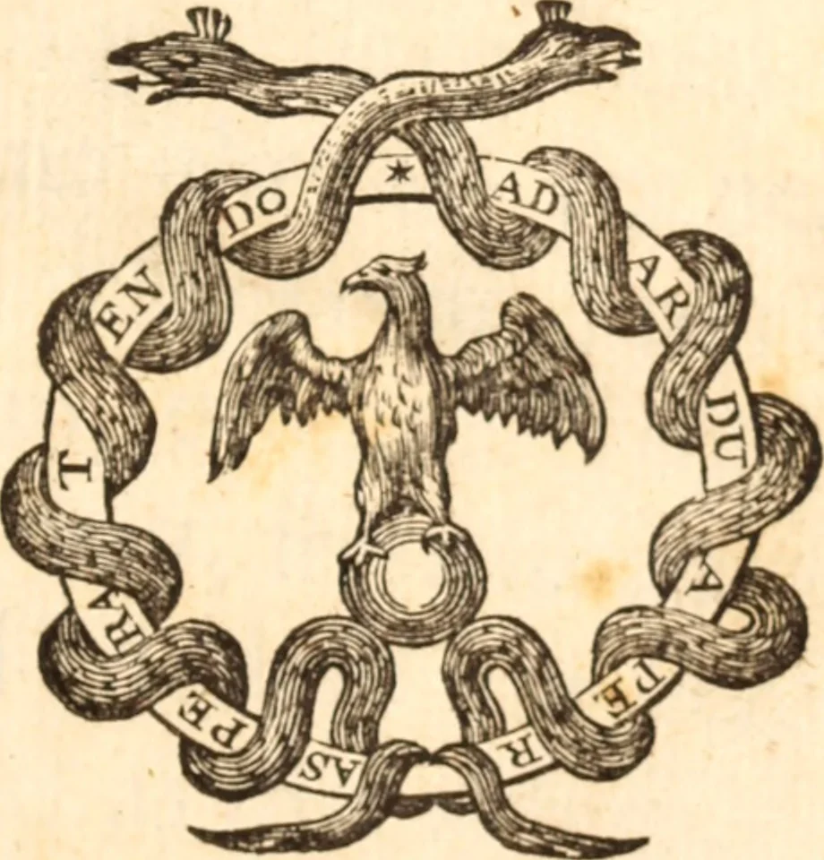 An illustration from An historicall vindication of the Church of England in point of schism, as it stands separated from the Roman, and was reformed I. Elizabeth, 1657, leaf 2