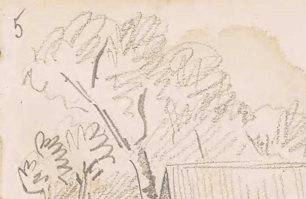An illustration from H. Letrillard St. Elme, garde principal de la Garde indigene congo-francais : sketchbook 1904-1905, 1904, leaf 11