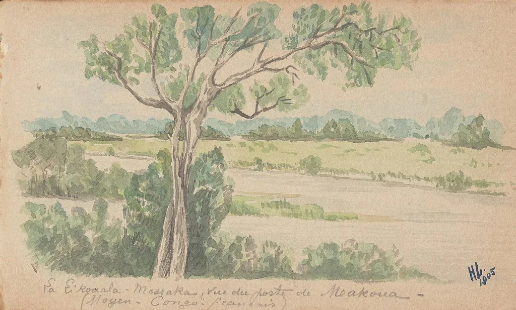 An illustration from H. Letrillard St. Elme, garde principal de la Garde indigene congo-francais : sketchbook 1904-1905, 1904, leaf 39