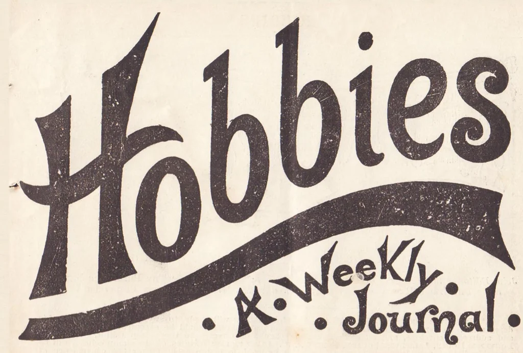 An illustration from Hobbies Weekly No. 2, 1895, leaf 0