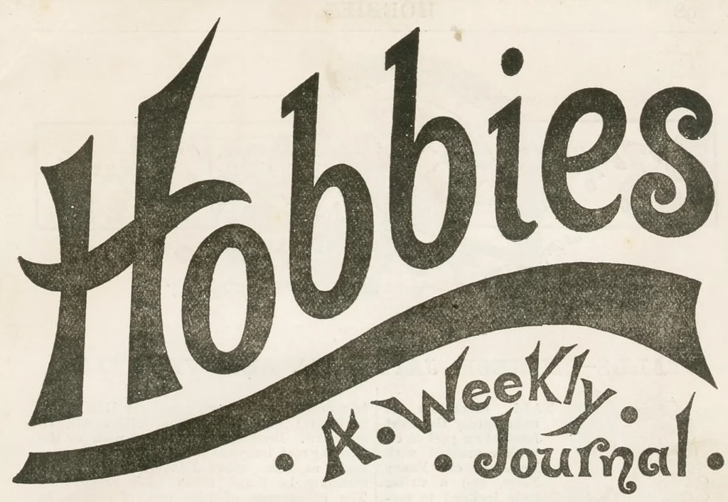 An illustration from Hobbies Weekly No. 5, 1895, leaf 0