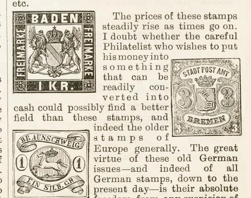 An illustration from Hobbies Weekly No. 6, 1895, leaf 3