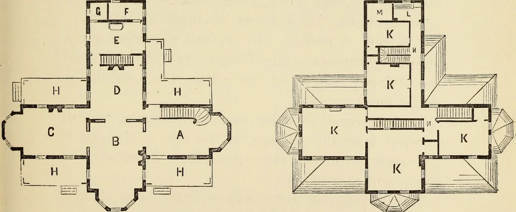 An illustration from Hobbs's architecture: containing designs and ground plans for villas, cottages and other edifices, both suburban and rural, adapted to the United States. With rules for criticism, and introduction, 1876, leaf 112