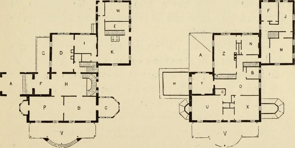 An illustration from Hobbs's architecture: containing designs and ground plans for villas, cottages and other edifices, both suburban and rural, adapted to the United States. With rules for criticism, and introduction, 1876, leaf 138