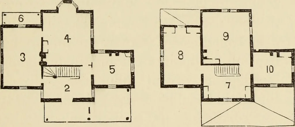An illustration from Hobbs's architecture: containing designs and ground plans for villas, cottages and other edifices, both suburban and rural, adapted to the United States. With rules for criticism, and introduction, 1876, leaf 190